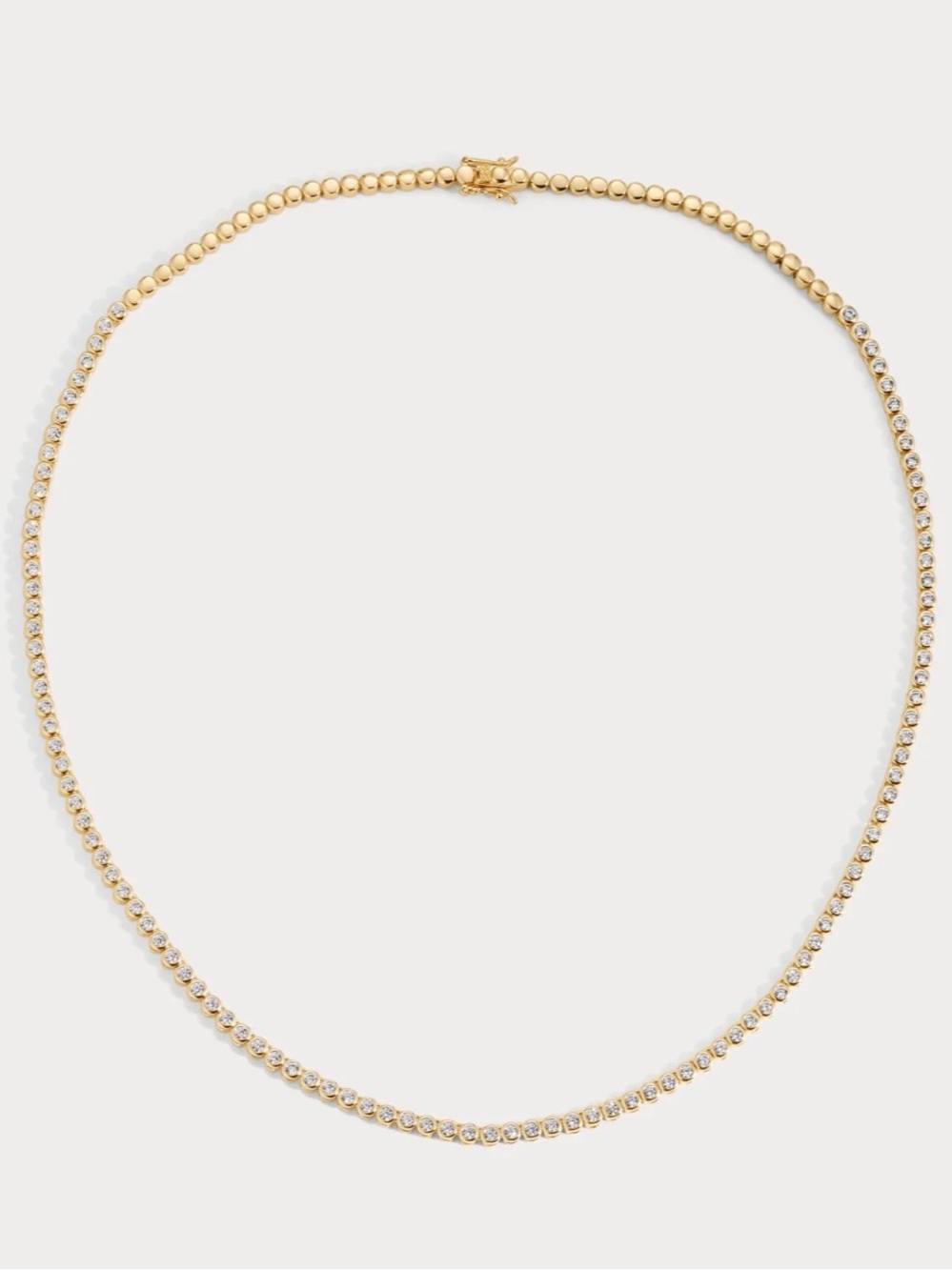 LILI CLASPE Mini Reese Tennis Necklace in Gold